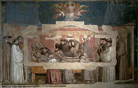 Cappella Bardi, Storie di San Francesco