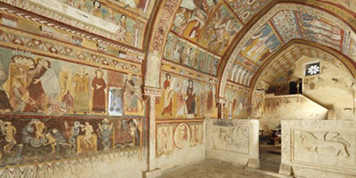 Frescoes of the oratory of San Pellegrino